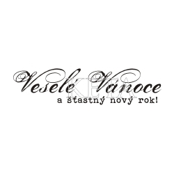Keta - VESELÉ VÁNOCE A ŠŤASTNÝ NOVÝ ROK (480) - cling razítko