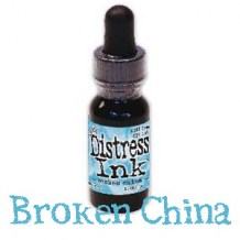 Distress Reinker - BROKEN CHINA - scrapbook
