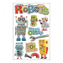 Paper House - ROBOTS Stickers - 3D samolepky