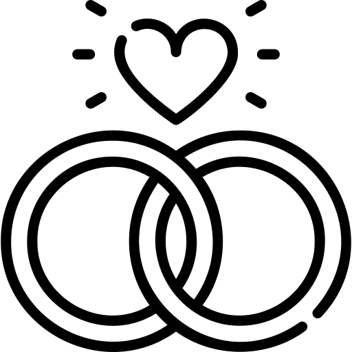 Láska, svatba, srdíčka