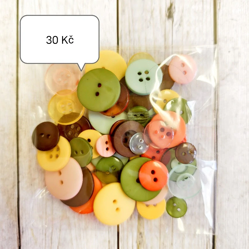 Knoflíky barevný mix