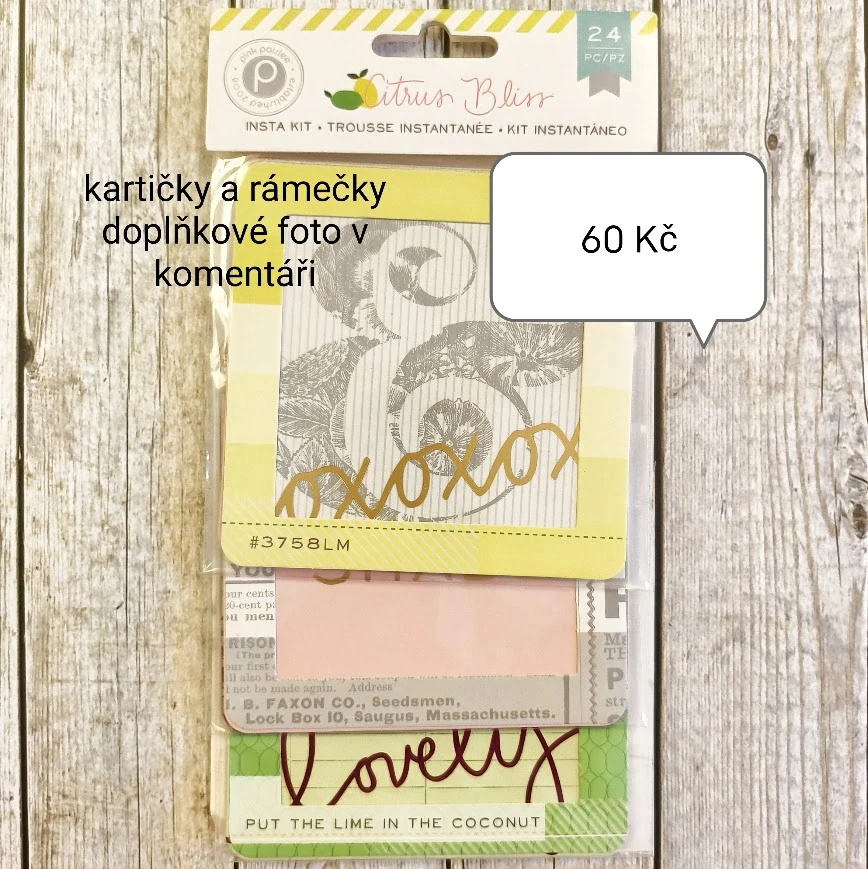 Kartičky a rámečky letní