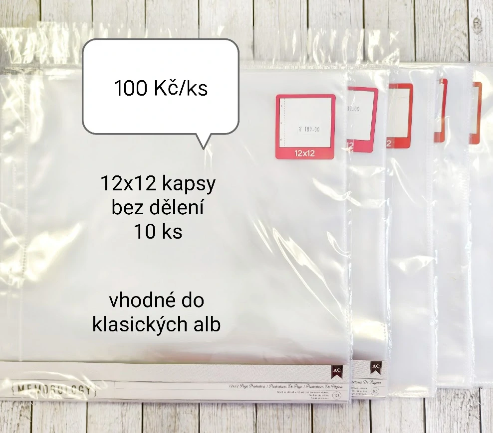 Scrapbookové kapsy do alba (10 ks)