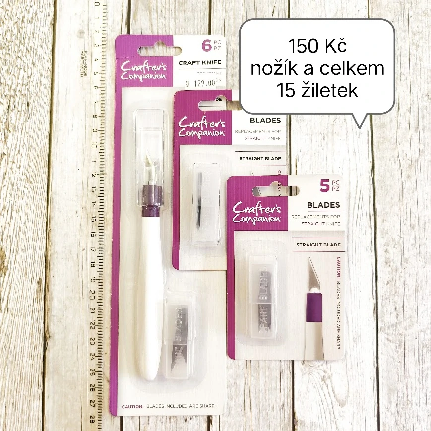 Kraft nožík a 15 náhradních žiletek