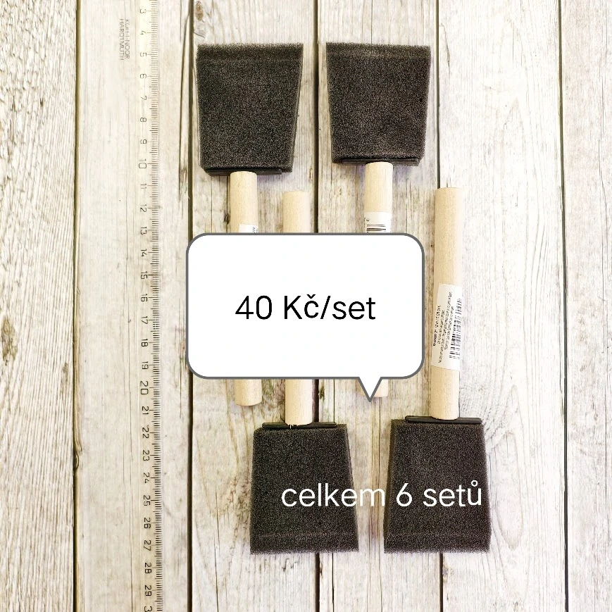 Pěnové štětce 4 ks