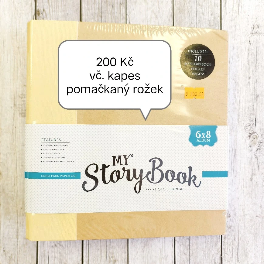 Scrapbookové album 6x8 (drobná vada)