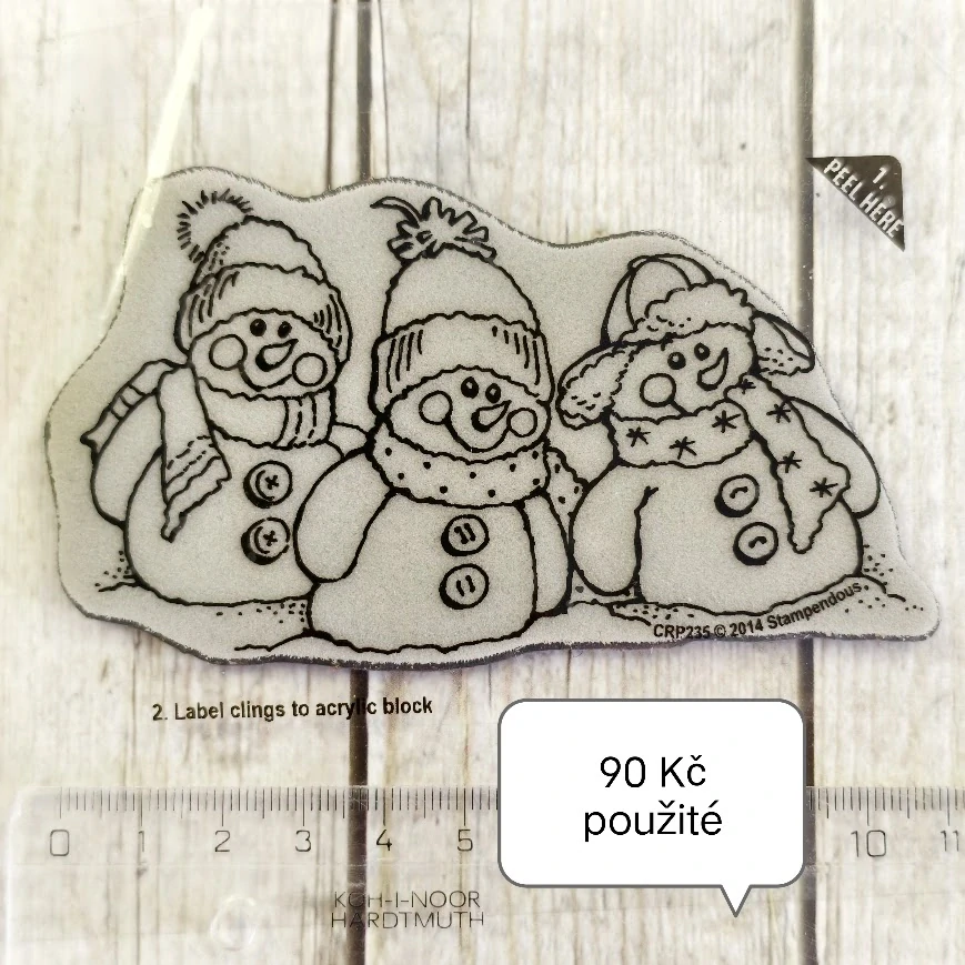 Razítko Stampendous sněhuláci