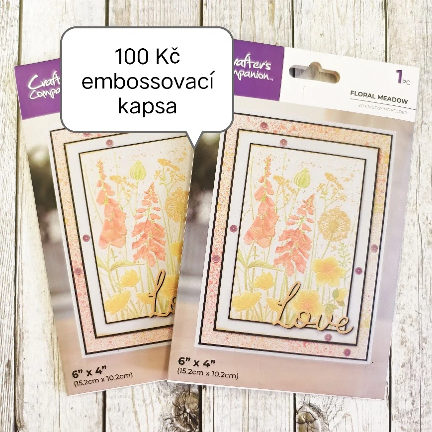 Embossovací kapsa luční kvítí
