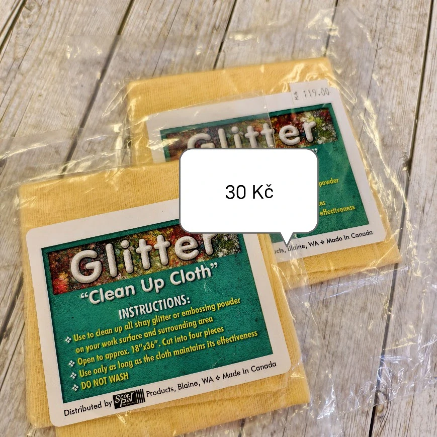 Hadřík na utírání glitrů
