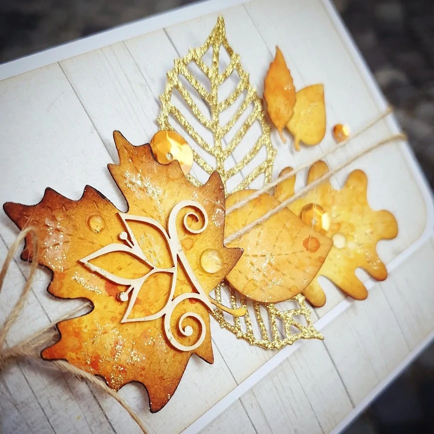 Lawn Fawn - STITCHED LEAVES - vyřezávací šablony