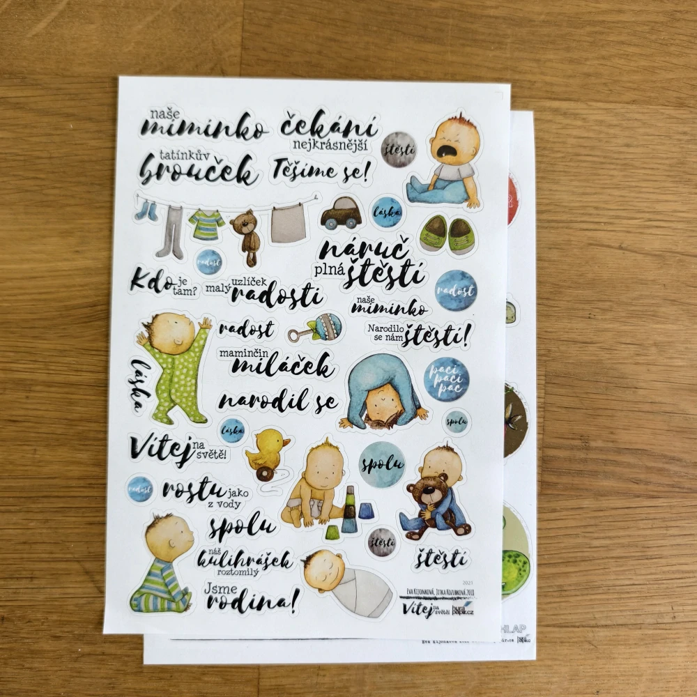 VÝPRODEJ - sada samolepek č. 3