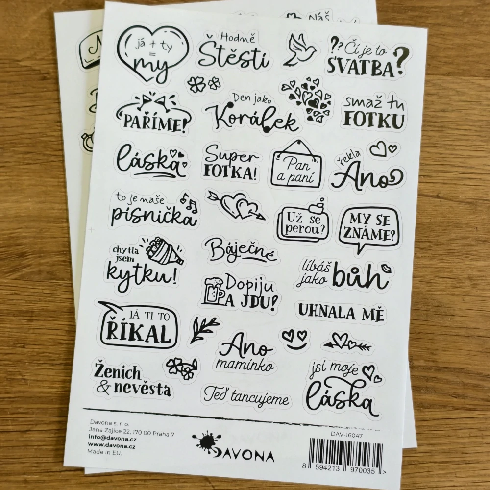 VÝPRODEJ - sada samolepek č. 2