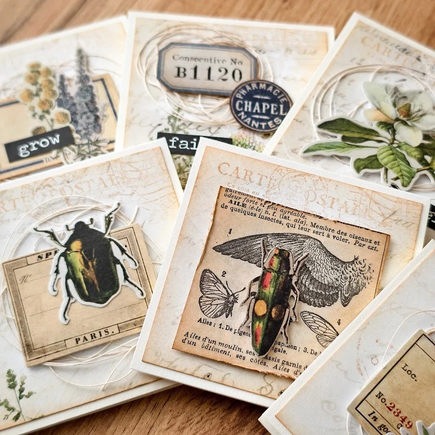 POST-IT BLOČEK | Ze starého herbáře - motýl (867)