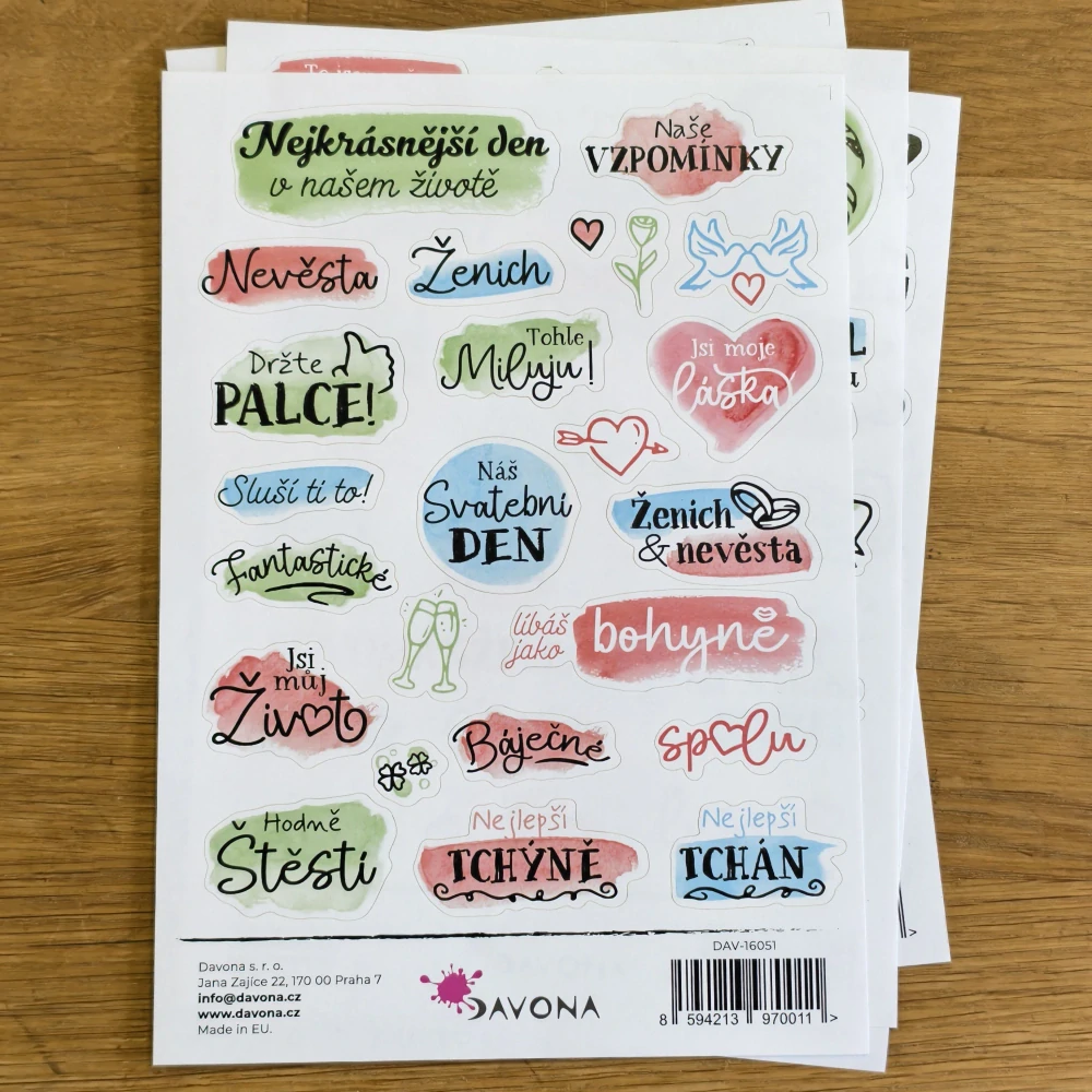 VÝPRODEJ - sada samolepek č. 2