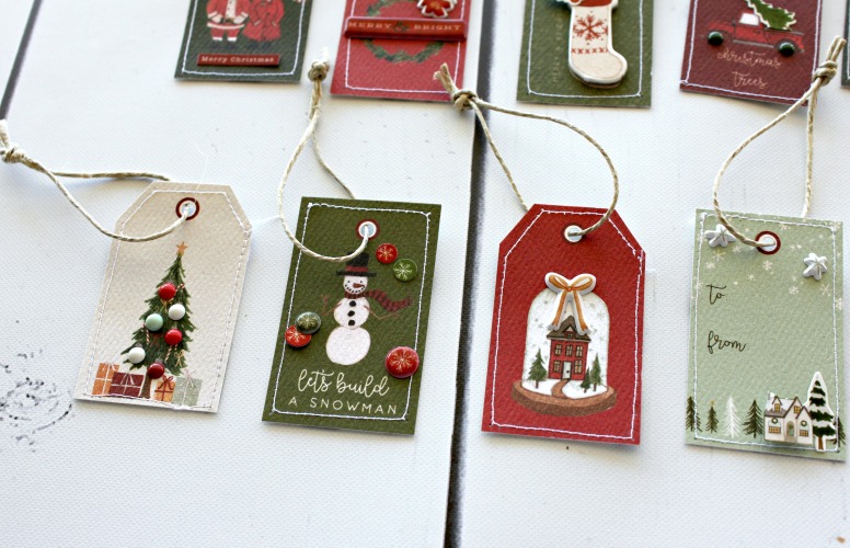 *** Carta Bella - HELLO CHRISTMAS / Holiday Tags - scrapbooková čtvrtka