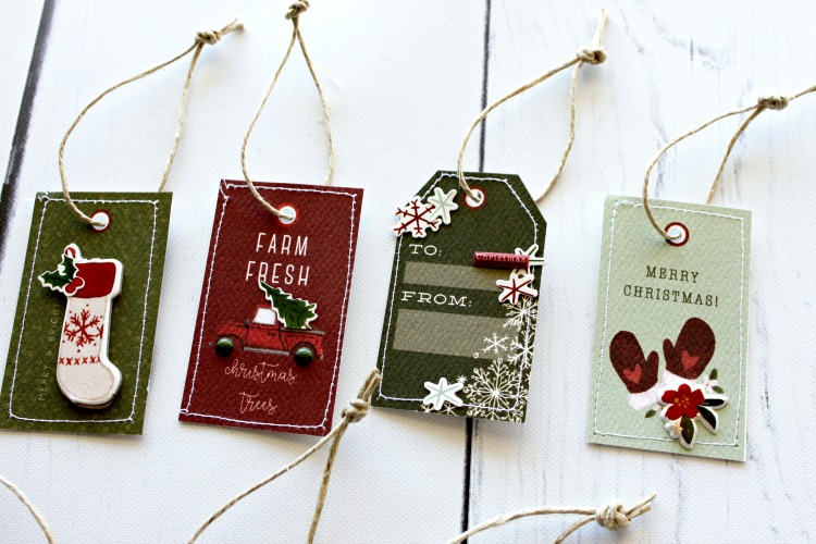 *** Carta Bella - HELLO CHRISTMAS / Holiday Tags - scrapbooková čtvrtka