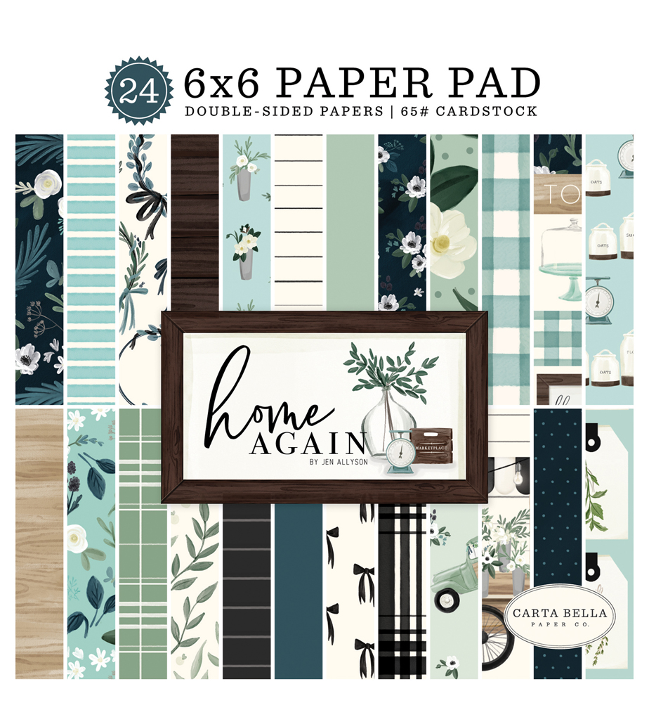 *** Carta Bella - HOME AGAIN 6x6 - scrapbookové čtvrtky