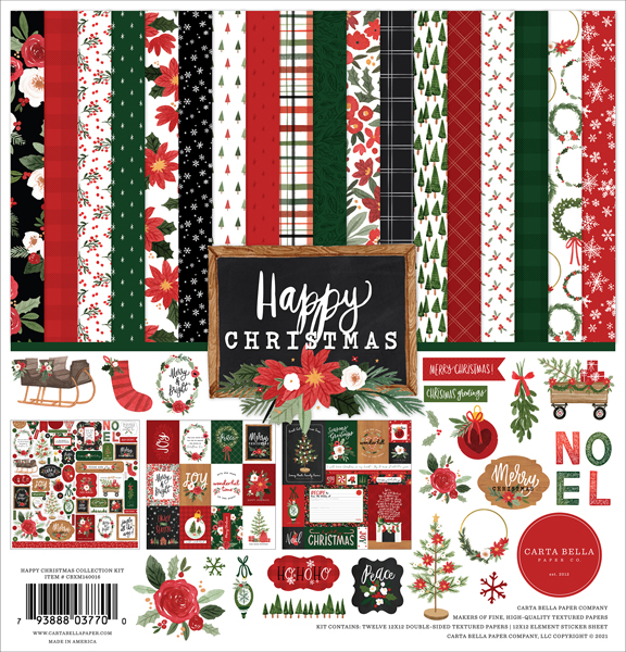 *** Carta Bella - HAPPY CHRISTMAS Collection Kit - kompletní sada