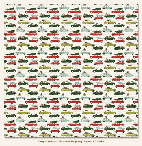 *** My Mind´s Eye - COZY CHRISTMAS / Christmas Shopping - scrapbooková čtvrtka