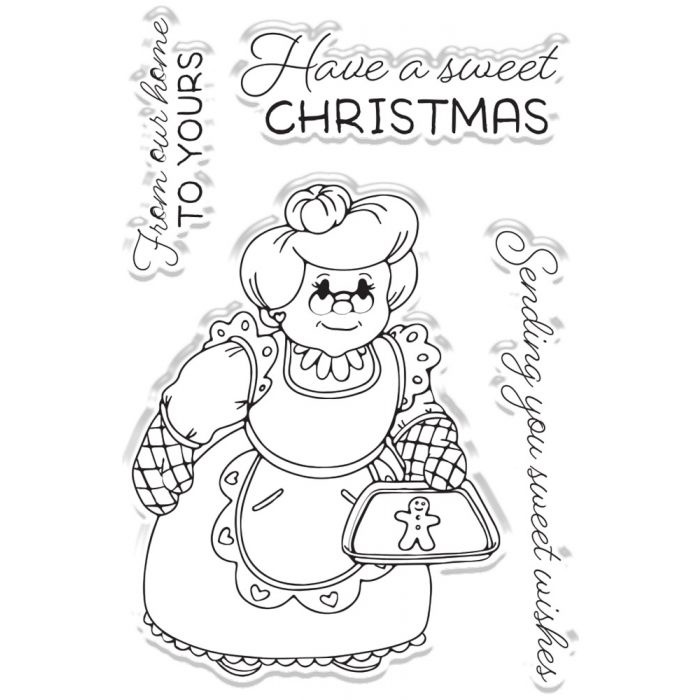 Crafter´s Companion - WOBBLING MRS. CLAUS - razítka a šablony