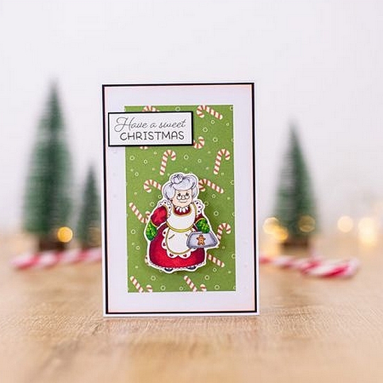 Crafter´s Companion - WOBBLING MRS. CLAUS - razítka a šablony