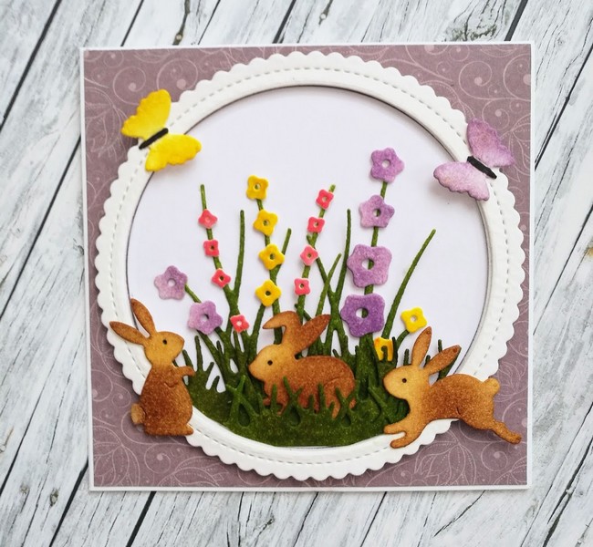 *** Cottage Cutz - SPRING MEADOW - vyřezávací šablona