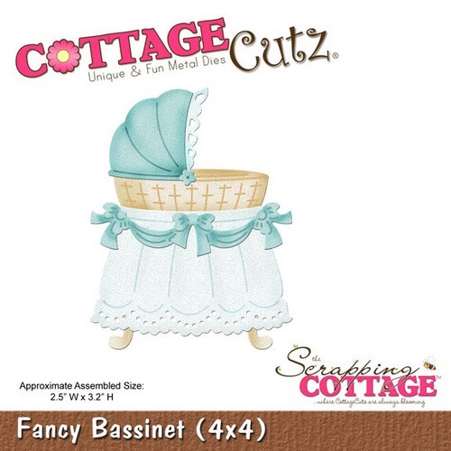 *** Cottage Cutz - FANCY BASSINET - vyřezávací šablona