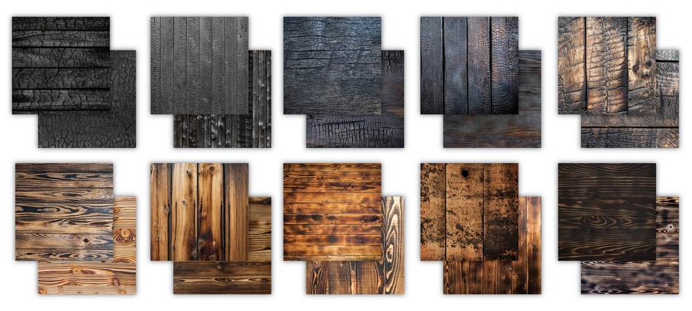 Craft Consortium - SCORCHED WOOD 6x6 - scrapbookové čtvrtky