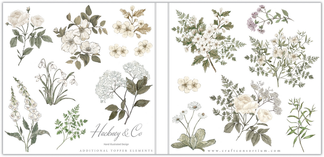 Craft Consortium - BELLE FLEUR 6x6 - scrapbookové čtvrtky