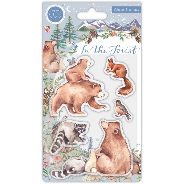 Craft Consortium - IN THE FOREST / BEAR - silikonová razítka