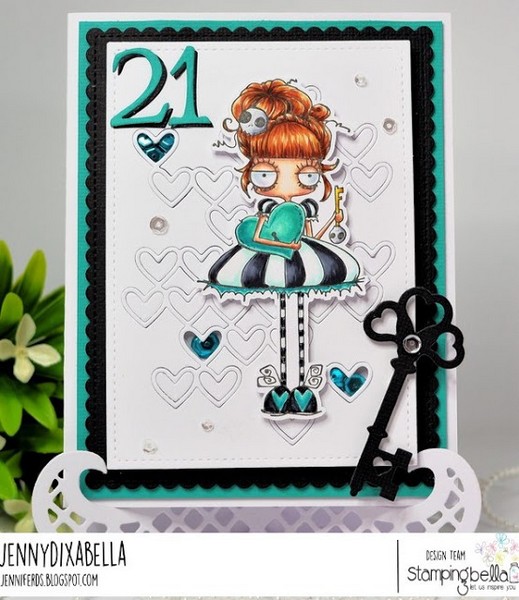 *** Stamping Bella - ODDBALL / WITH A LOCK & KEY - razítka a šablony