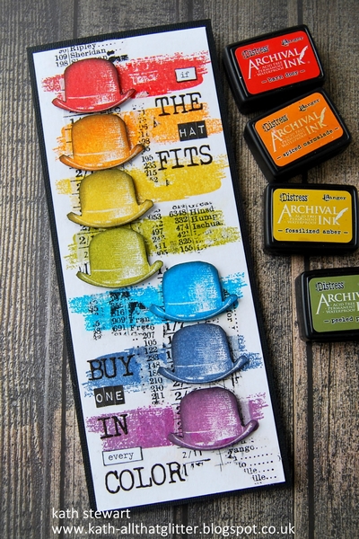 Tim Holtz - BRUSHSTROKES - cling razítka