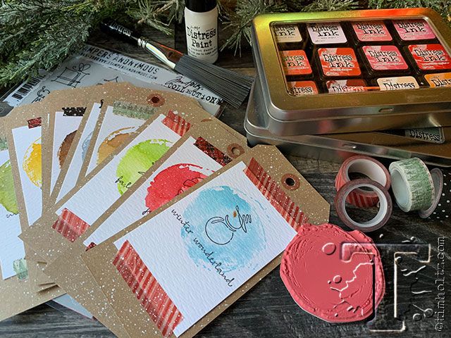 Tim Holtz - BRUSHSTROKES - cling razítka