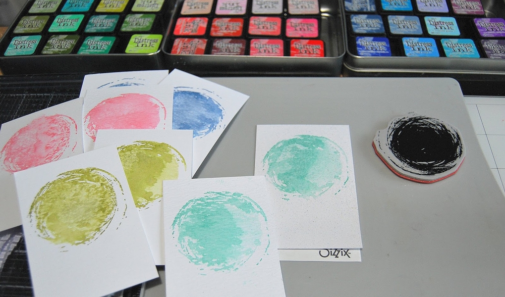 Tim Holtz - BRUSHSTROKES - cling razítka