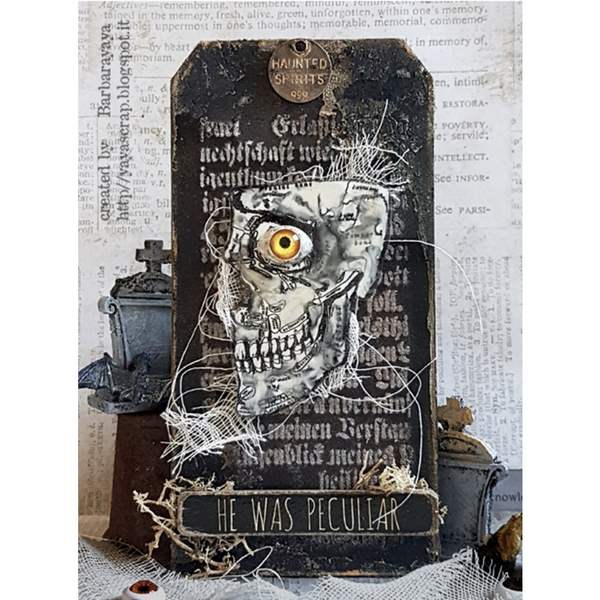 Tim Holtz - ANATOMY CHART - cling razítka