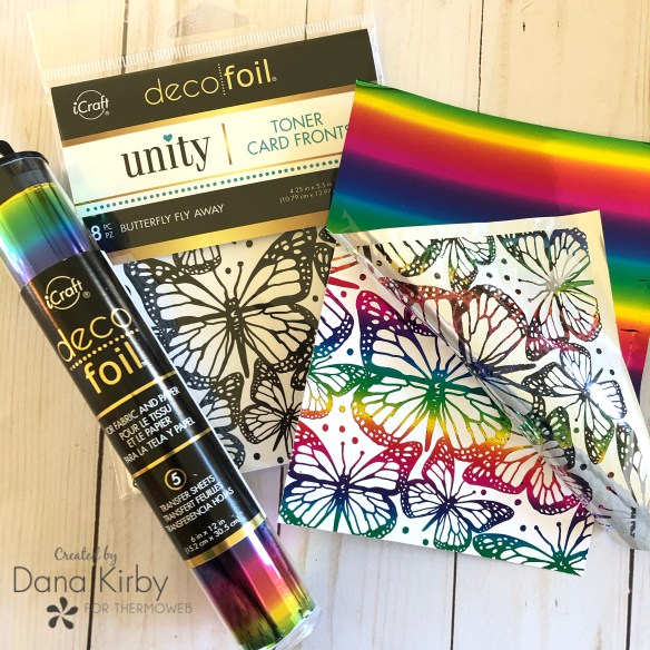 *** Thermoweb - TONER CARD FRONTS / BUTTERFLY FLY AWAY - tonerové kartičky