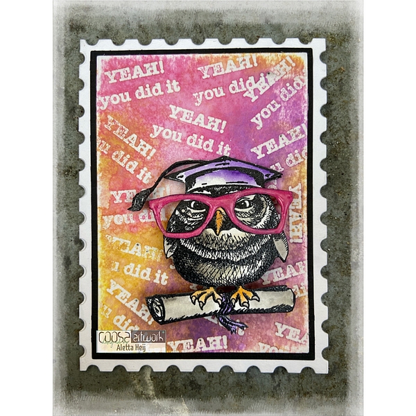 Coosa Crafts - SMART OWL - silikonové razítko