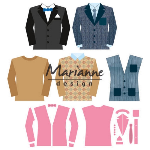 Marianne - MEN´S WARDROBE - vyřezávací šablona