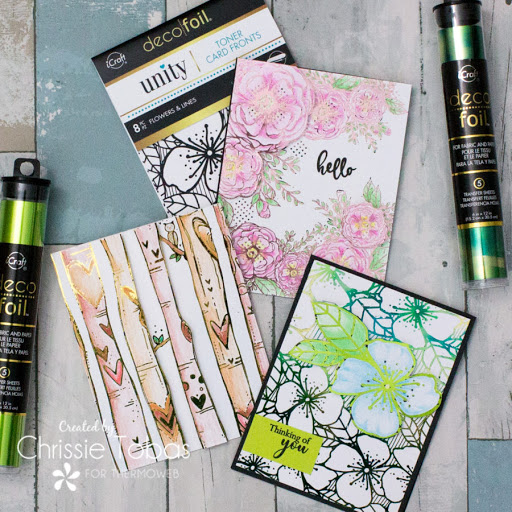 *** Thermoweb - TONER CARD FRONTS / HEART TREES - tonerové kartičky