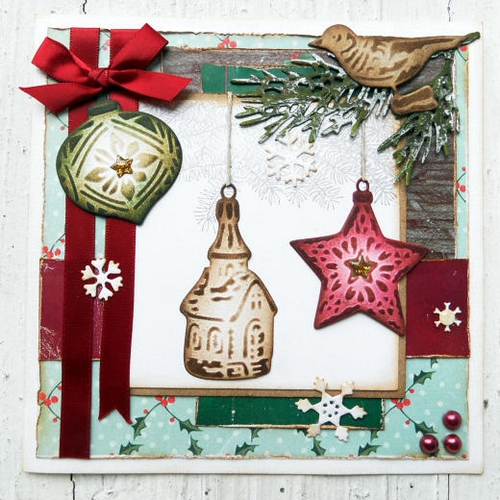 *** Marianne - ORNAMENTS BAUBLES - vyřezávací šablony