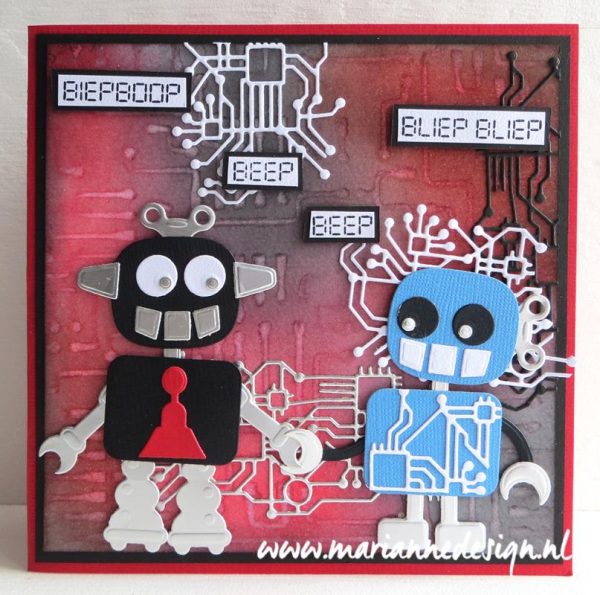 *** Marianne - CIRCUIT BOARD - vyřezávací šablona