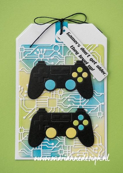 *** Marianne - CIRCUIT BOARD - vyřezávací šablona