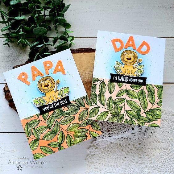 *** Thermoweb - TONER CARD FRONTS / TRANQUIL LEAVES - tonerové kartičky