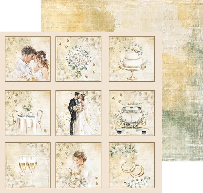 Reprint - MARRY ME 12x12 - scrapbookové papíry