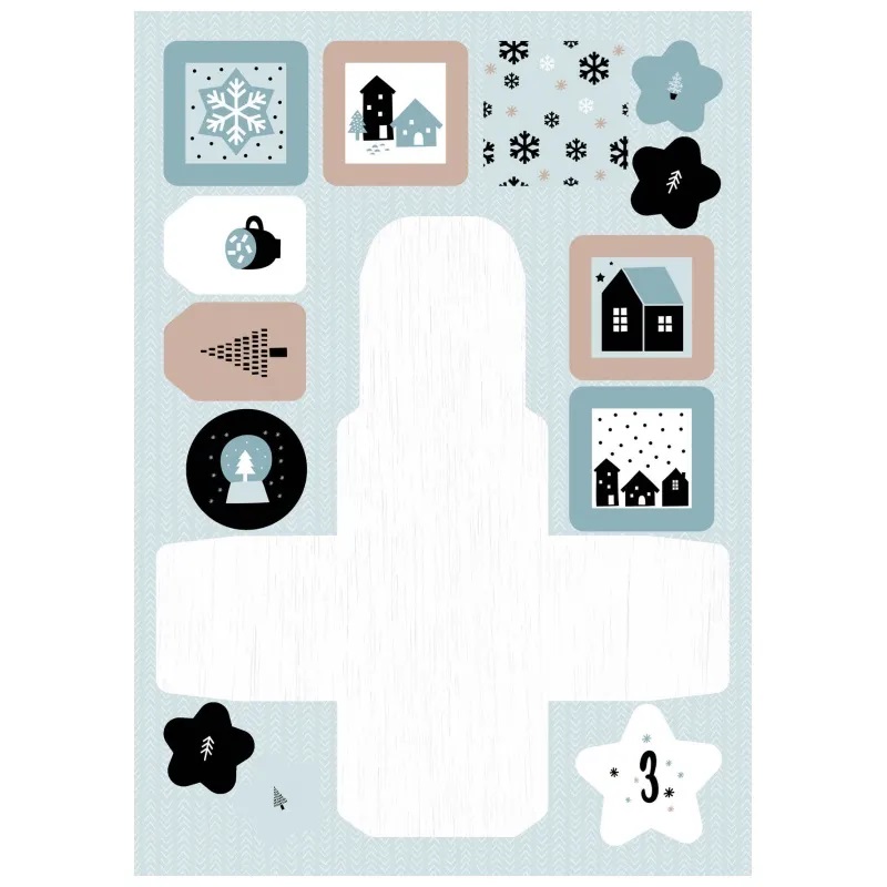 *** Studio Light - SCANDINAVIAN CHRISTMAS Advent Calendar - kreativní sada