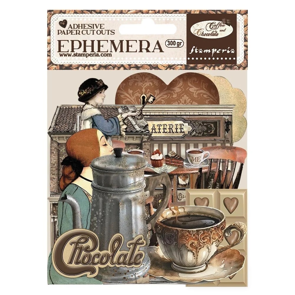 Stamperia - COFFEE & CHOCOLATE Ephemera - papírové výřezy