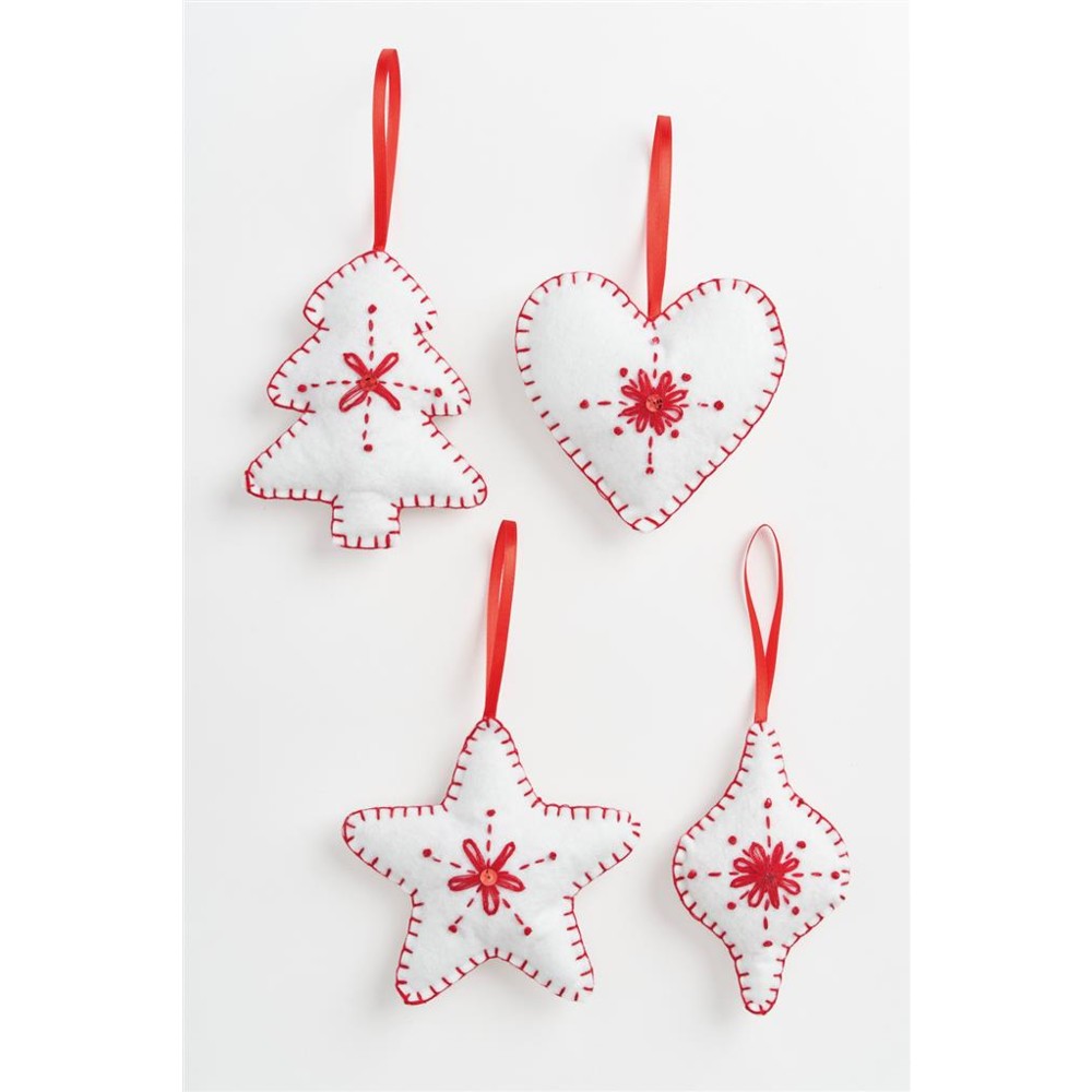 Simply Make - FELT KIT / ORNAMENTS - sada na šití z filcu