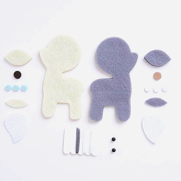 Simply Make - FELT KIT / REINDEER - sada na šití z filcu