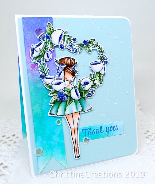 *** Stamping Bella - CURVY GIRL / WITH A HEART WREATH - cling razítka