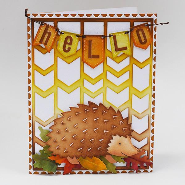 *** Elizabeth Craft - HEDGEHOG - vyřezávací šablony